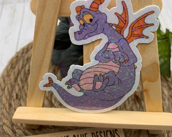 EPCOT Figment  Vinyl Sticker, Imagination Laptop Sticker, Water Bottle sticker, Hand drawn sticker, Stocking stuffer, Bookstagram, Ereader
