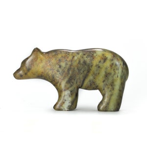 Soapstone bear sculpture