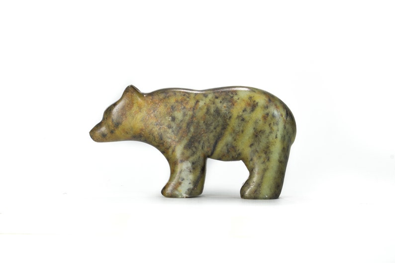 Soapstone bear sculpture