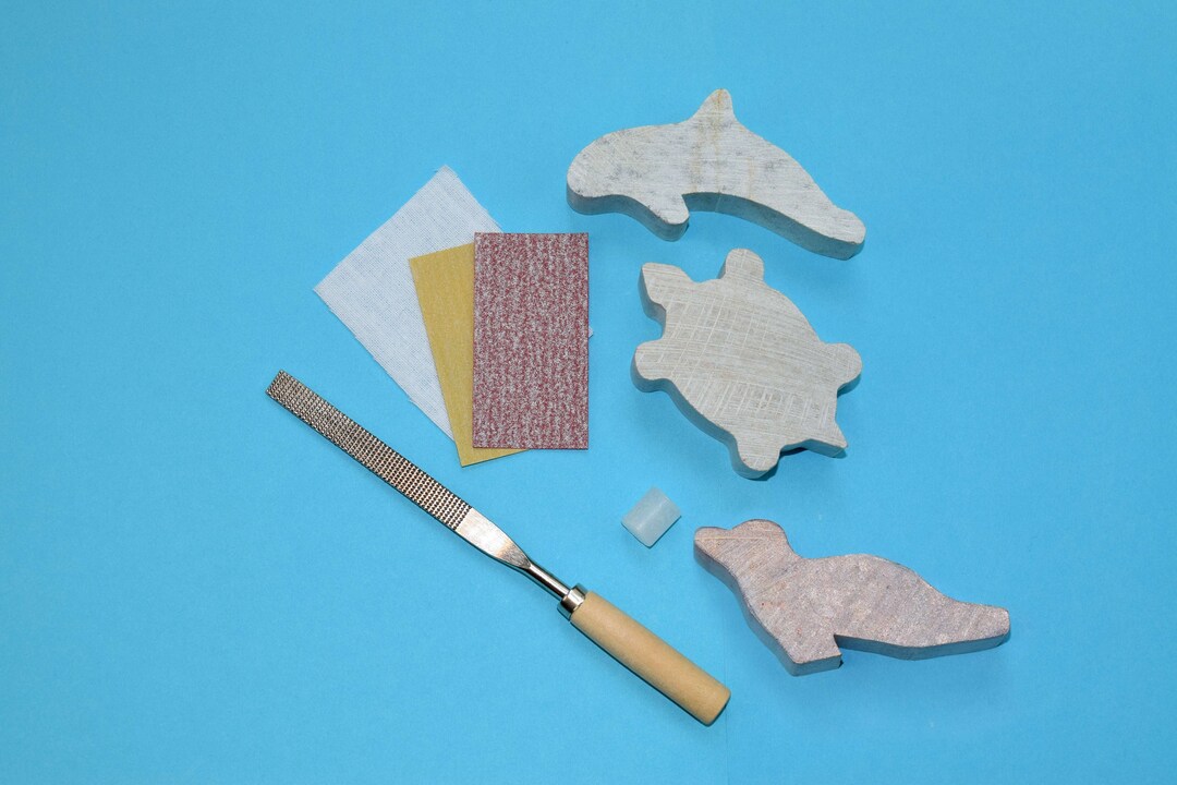 Turtle Orca & Seal Soapstone Carving and Whittling Kit Etsy