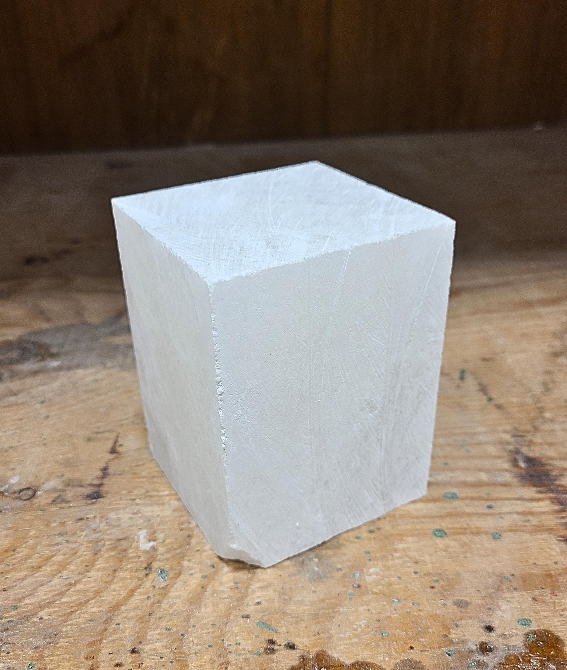 Spanish Alabaster Carving Block – Translucent Sculpting Stone, 4x3x3 In ...