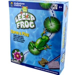 Leeep Frog Carving Board Game ... Make your own pieces