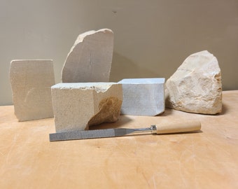 Soapstone Blocks 15lbs with File