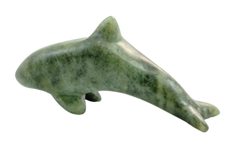 Soapstone carving orca