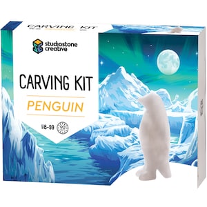 Penguin Alabaster Carving Kit: Kid-Safe DIY Arts & Crafts