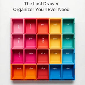 Juego de organizadores para cajones Gridfinity™ - El último organizador que necesitarás / Almacenamiento impreso en 3D