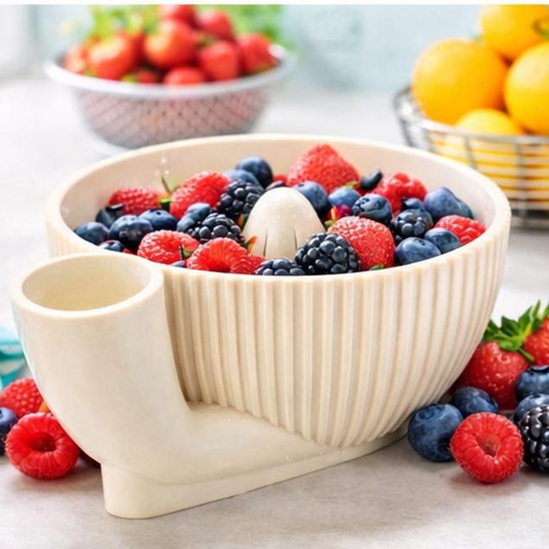 Personal Fruit Cleaner Vortex Berry Bowl - Produce Washer for
