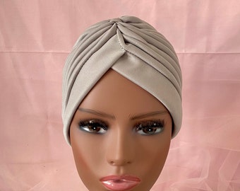 Gray Turban, Fashion Turban, Great Gatsby Hat, Winter Hat, Glamorous Hijab, Classy Turban, Fashion Headwear