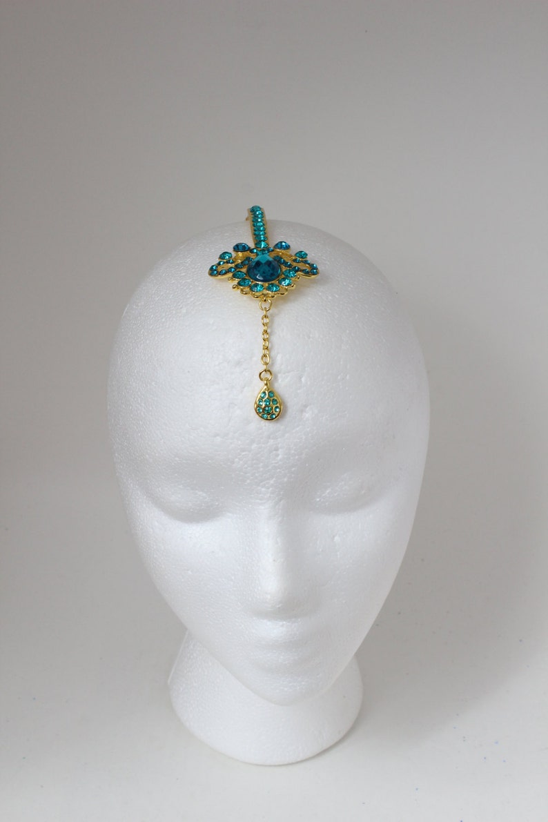 Wedding Jewelry,Bollywood Tikka,Pin Tikka Jewelry,Tikka Headpiece Maang Tikka Green Tikka Punjabi Jewelry,Kundan Chain