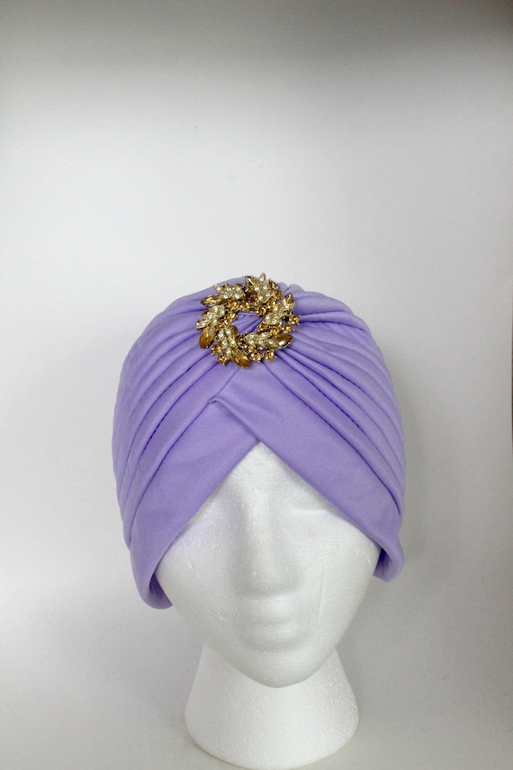 Turban for Ladies Purple Turban Purple Turban Hijab Womans | Etsy
