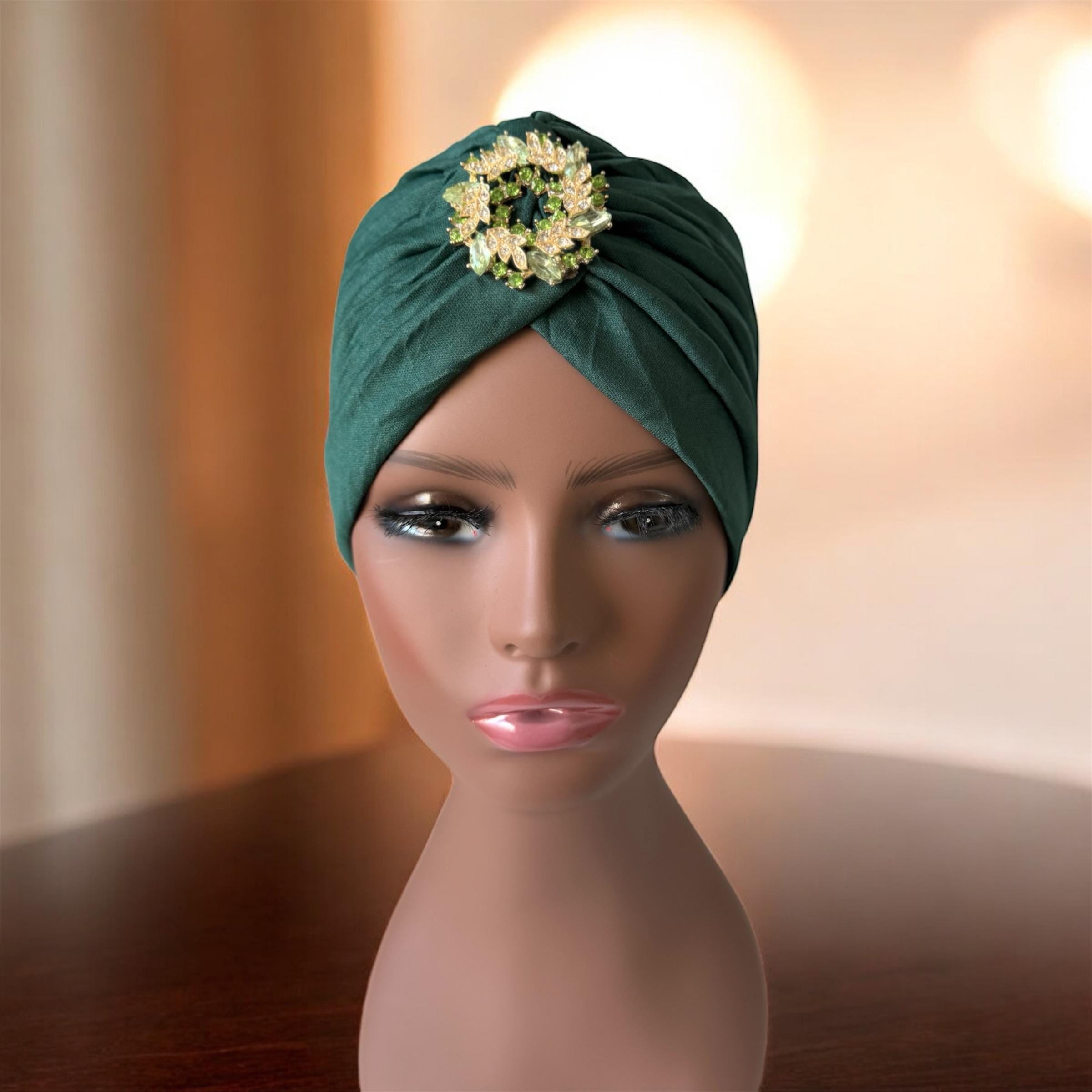 Chic Green Turban Headwrap Bridal Headwrap | Medu By Sepedi Bapedi – MEDU by Sepedi Bapedi main image 4