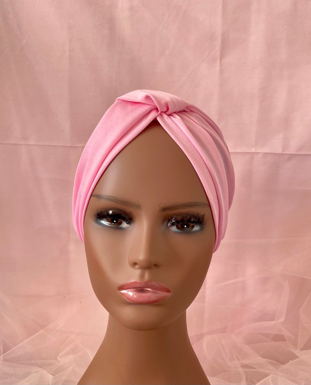 Pink Turban Fashionable Turban Pink Fullhead Turban Etsy UK