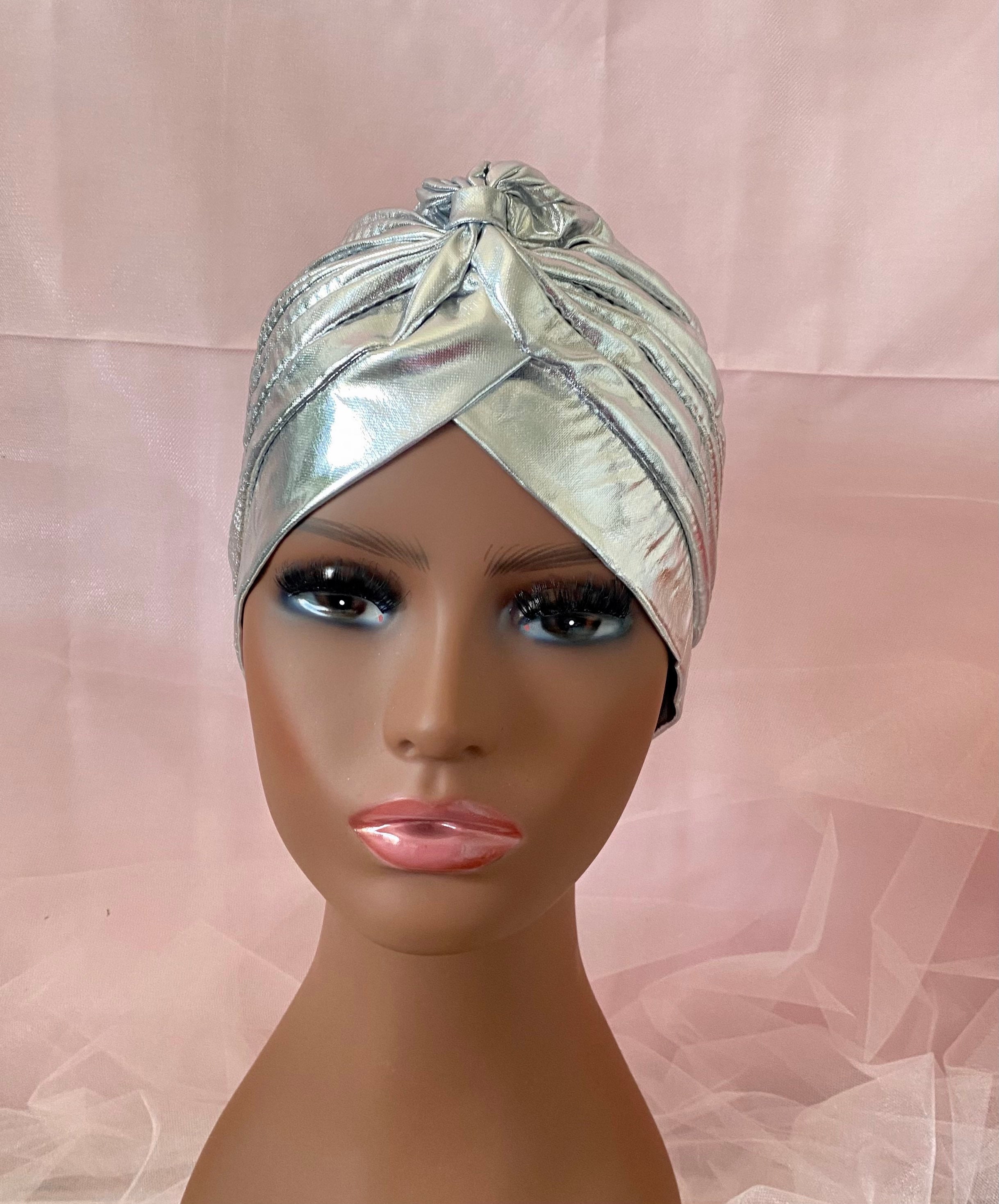 Silver Turban, Silver Fullheadband, Show Stopper Headband, Turban