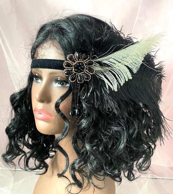 Sunflower Headband White 1920s Costume Accessory Sunflower Headband White 1920s Costume Accessory