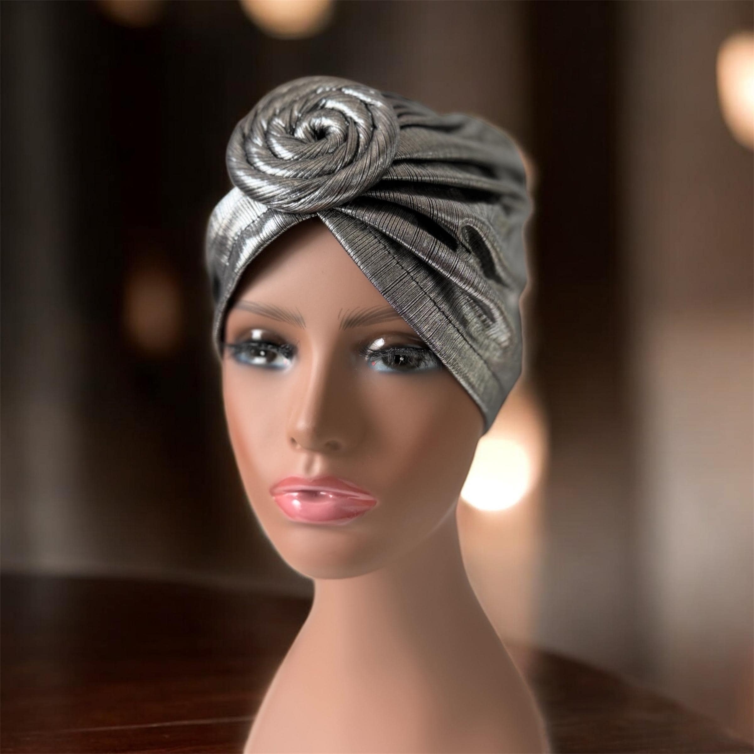 Silver Turban - Etsy