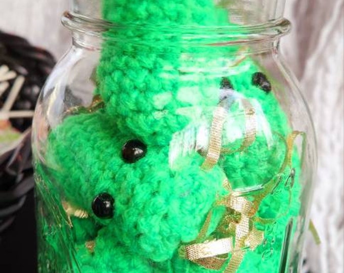 Featured listing image: Crochet pickle ornament, crochet pickle, Christmas pickle, pickle ornament, cute, holiday, handmade pickle