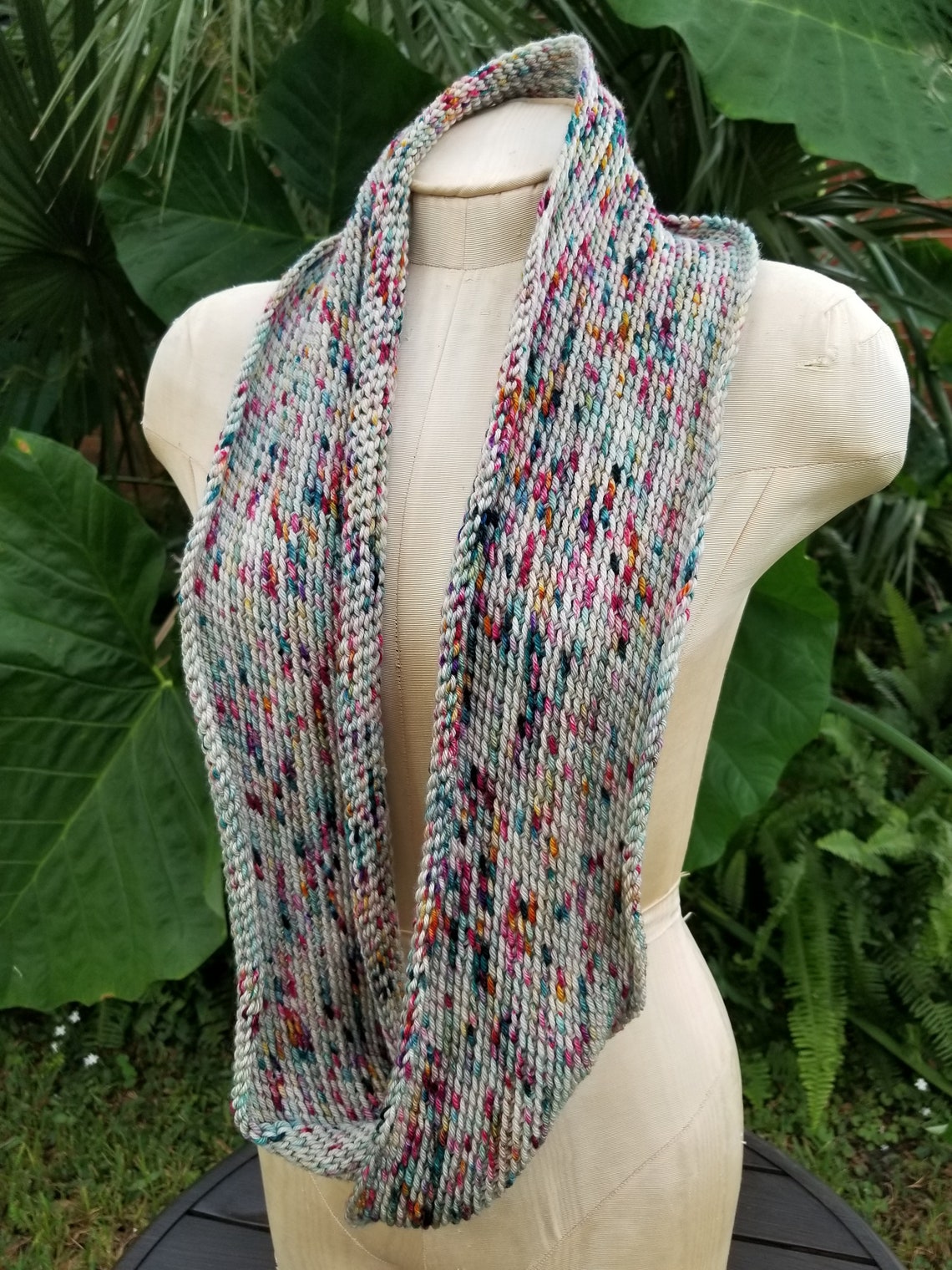 NEW Springfed Double Loop Infinity Scarf Turquoise Green Blue | Etsy