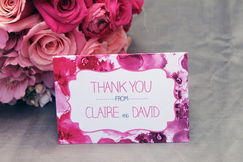 Floral Ombre Thank You Card DCo Lovenotes