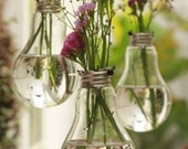 Vintage Vase from Recycled Light Bulb