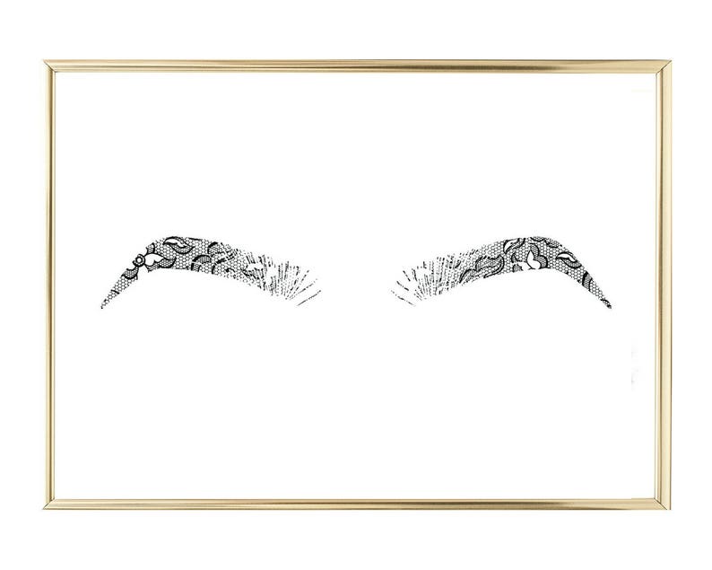 Lace Eyebrow Printable Brows Prompt Down load Marriage Decor Invitations photo relating to Printable Eye Brow Stencils called Lace Eyebrow Printable Brows Prompt Obtain Marriage ceremony Decor Invitations