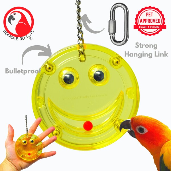 Bonka Bird Toys 0016 Small Smile Bulletproof Puzzle Rattle Cage Toy