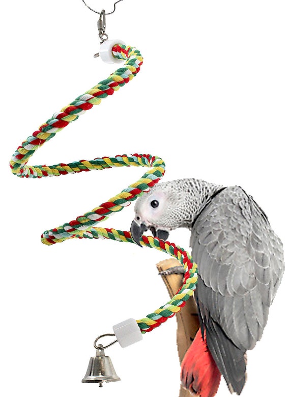 3430 Small Rope Boing Coil Swing Bird Toy Etsy