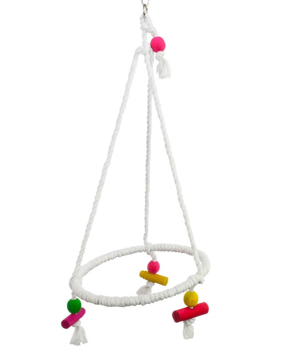 3622 Medium Rope Pyramid Swing Bird Toy Etsy UK