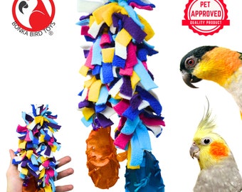 Bonka Bird Toys 2662 Fluffy Pants Snuggle Chew Preen Shred Parrot Cage Toy