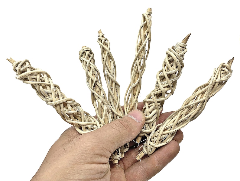 3285 Pk6 Natural Vine Sticks Foot Talon Craft Part Bird Toy
