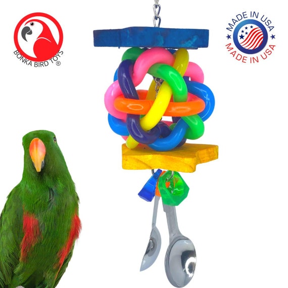 Best Price New WOOD BIRD TOY parrot cage toys cages African grey conure