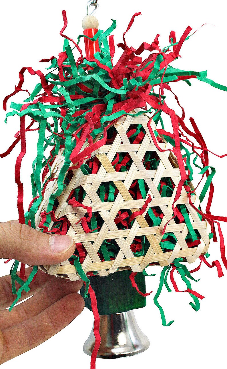 3447 Foraging Christmas Tree Medium Bird Toy