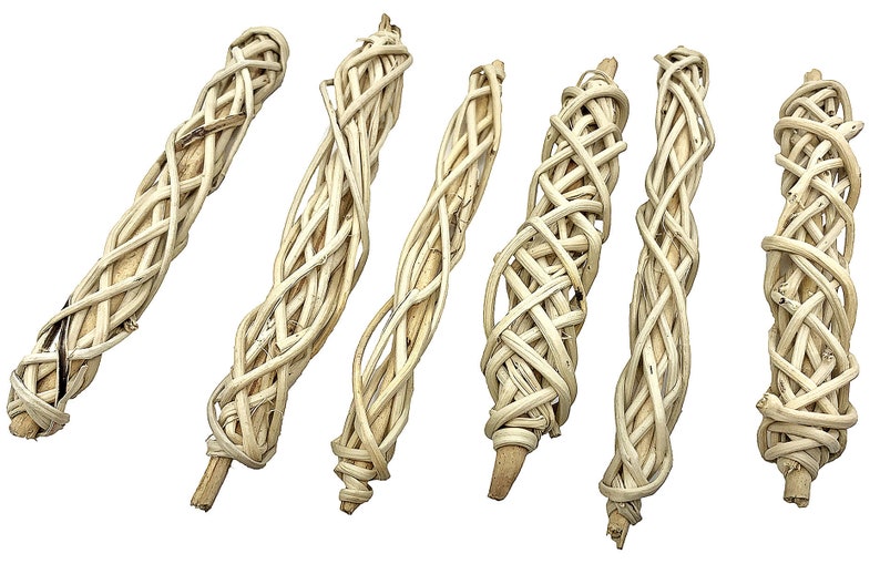 3285 Pk6 Natural Vine Sticks Foot Talon Craft Part Bird Toy