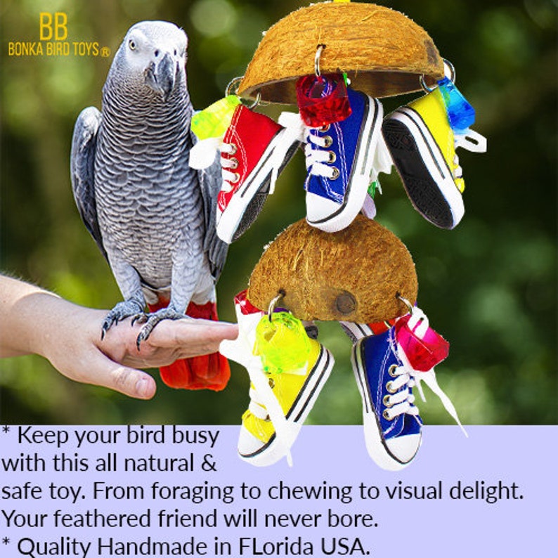 1782 Duo Coco Sneaker Bird Toy