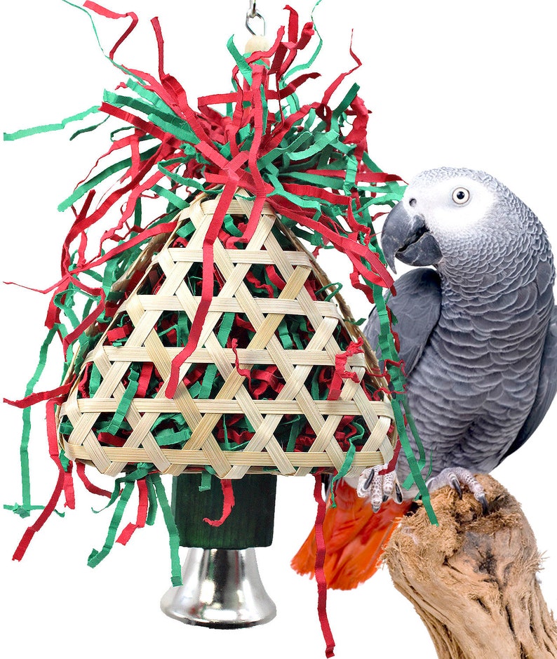 3447 Foraging Christmas Tree Medium Bird Toy