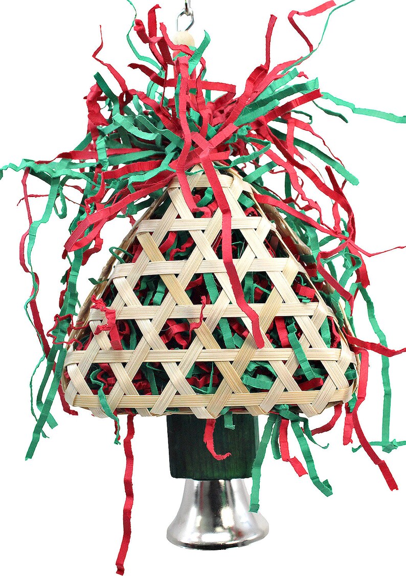 3447 Foraging Christmas Tree Medium Bird Toy