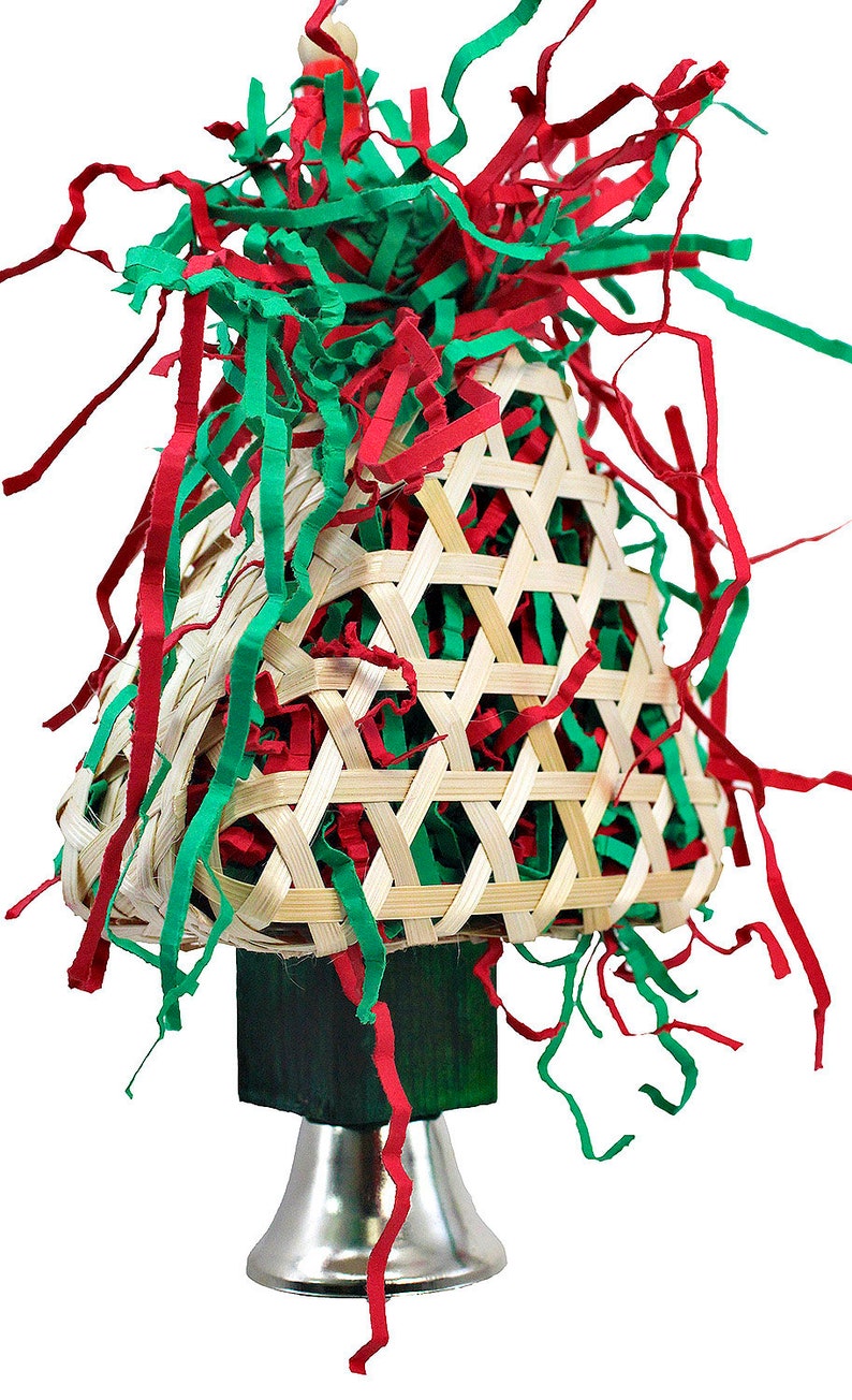 3447 Foraging Christmas Tree Medium Bird Toy