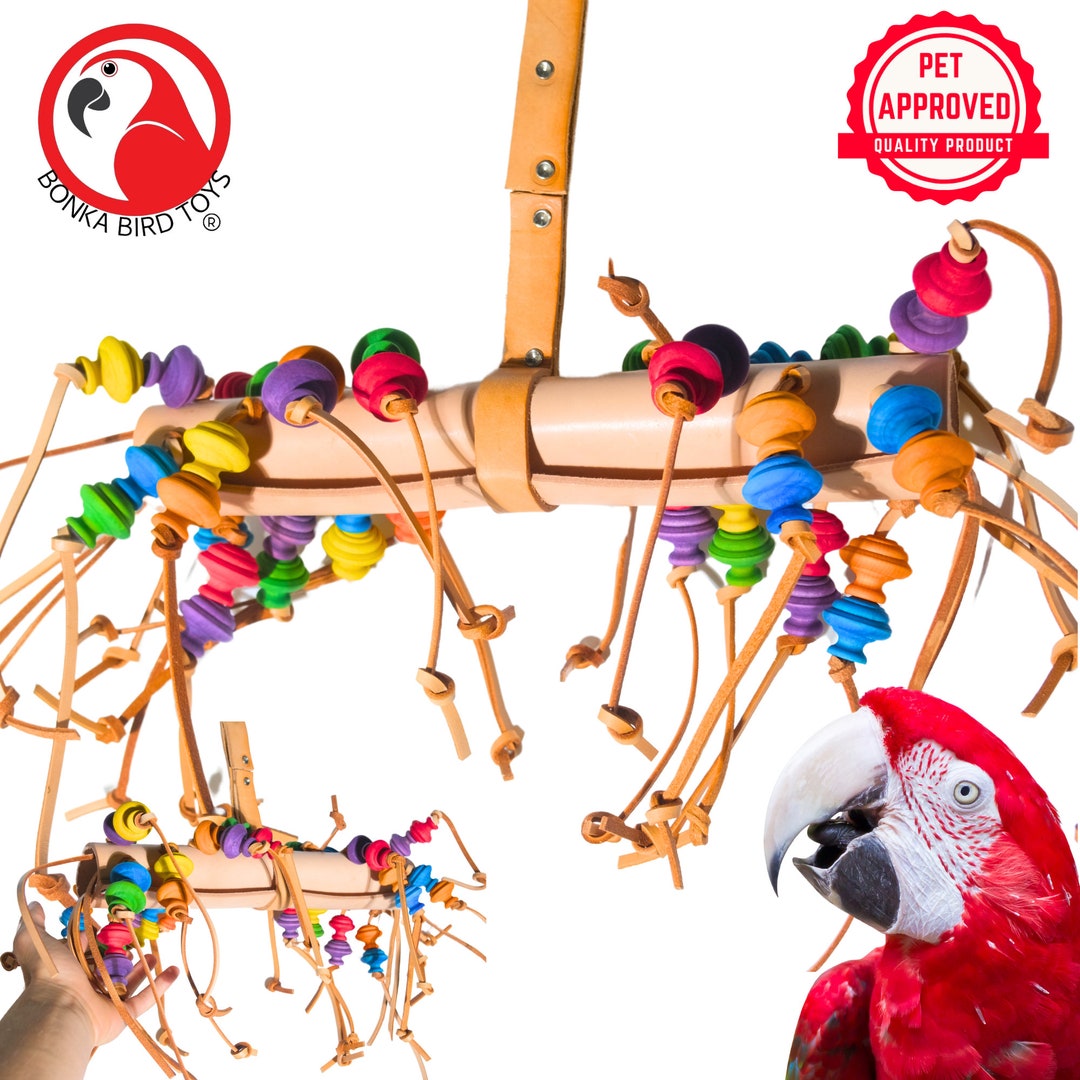 Picture Idea: Bonka Bird Toys 2599 Large Saddle Up Chew Shred Tug