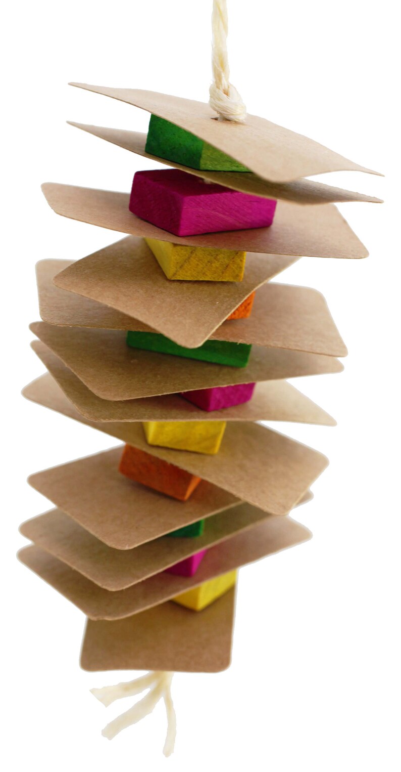 1274 Small Card Tower Bird Toy