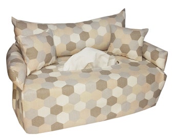 Taschentuchsofa Hexagon - Kosmetiktuchboxbezug