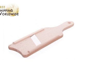 Wooden Slicer with ONE BLADE for slicing vegetables fruits SMALL size made from Beech wood and with Stainless steel blade