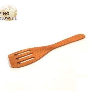 Wooden Slotted Spatula from Cherry wood - 2
