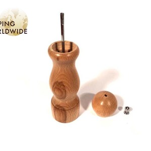 Wooden Pepper Grinder from Beech or Elm Wood 72 image 2