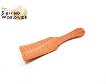 Wooden Spatula shaped for Scrambled Eggs and other pan masterpieces from Cherry wood - 12