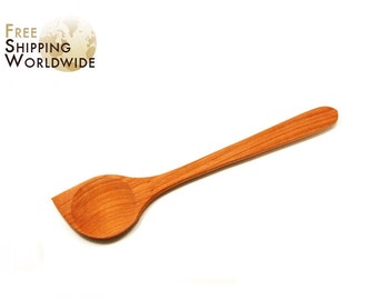 Wooden Spoon Large with Arrow bottom from Cherry wood - 7