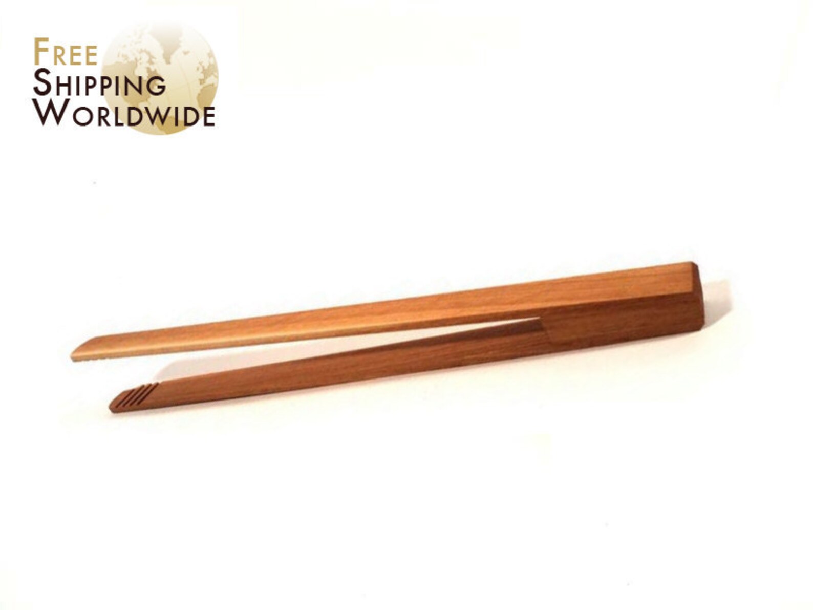 Wooden Simple Kitchen Tongs From Beech Wood 39 Etsy