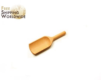 Wooden Measuring Scoop / Shovel SMALL size for all kind of flours, cereals or wheat s from Beech wood - 62