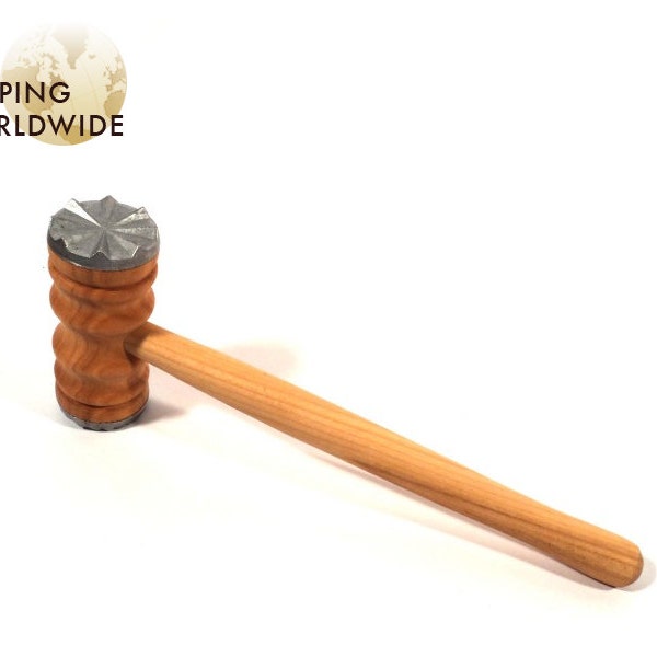 Wooden Meat Tenderizer - Hammer for softening steaks and meat from Cherry wood