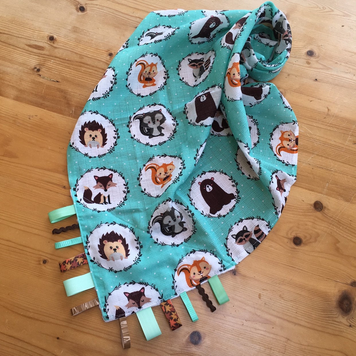Baby Muslin Swaddle Cloth Cotton Receiving Blanket Woodland Etsy