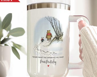 Difference Maker 40oz Tumbler with handle Retirement Gift Personalized Appreciation Gift for Retirement Travel Mug Thank you Gift Tumbler