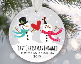 engagement christmas ornament 2015
